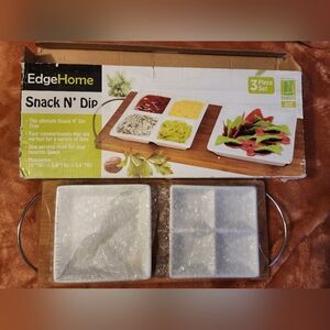 Edgehome,  Snack N' Dip 3 Piece Set .